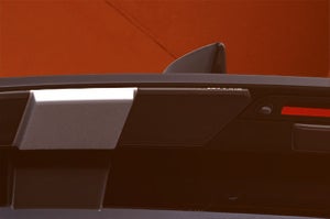 Rear Upper Spoiler Extender - Black + Silver | New  Brezza (All Variants)