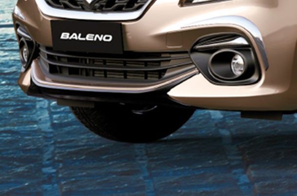 Front Underbody Spoiler (Bluish Black + Copper Insert) | New Baleno