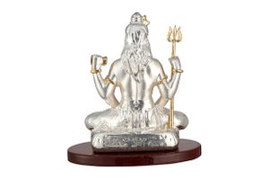 God Idol - Shiva (Silver Plated) | Gold