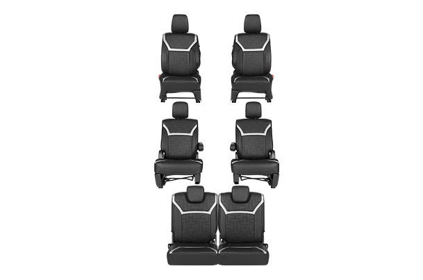 Seat Cover Triumph Finish Silver Highlight | XL6 (Zeta Variant)