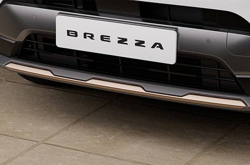 Image of Front Skid Plate - Dark Grey & Sherwood Brown | Brezza