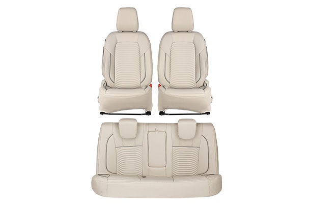 Seat Cover Premium Bevel Silver Highlight | New Dzire ((Z+/Z/V Variant)