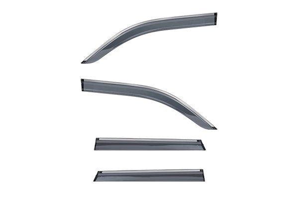 Door Visor - Smoke Chrome Insert | Brezza