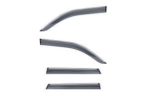 Door Visor - Smoke Chrome Insert | Brezza
