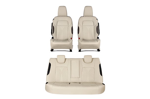 Seat Cover Luxe Black Waveflow Finish | New Dzire (Z+/Z/V Variant)