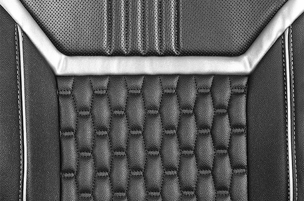 Bold Glamour Silver Highlight Seat Cover | New Swift (Z+/ Z Variant)