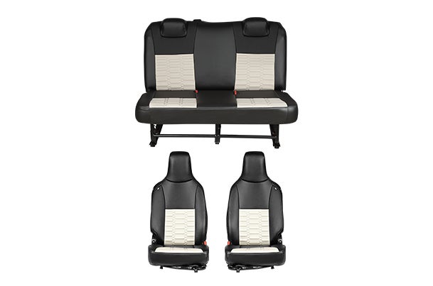 Seat Cover Cross-Beam Beige Finish | EECO (5 Seater)