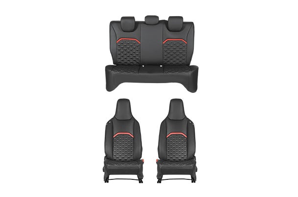 Seat Cover Red Lining Prism Highlight | Alto K10