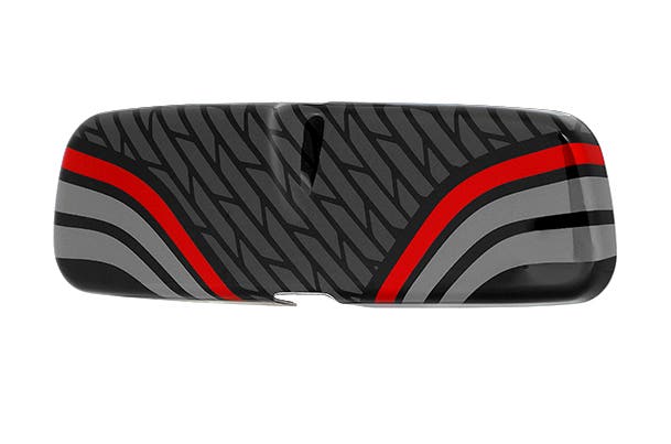Manual IRVM Cover - Dark Stripes | New Swift (Z+/Z/V)