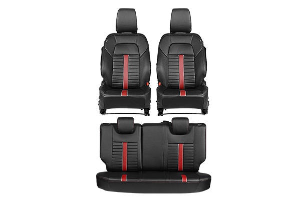 Red Sprint Groove Highlight Seat Cover | New Swift (Z+/ Z Variant)