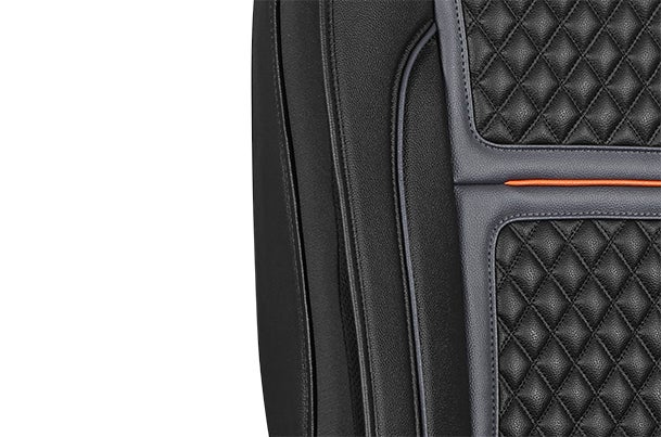 Seat Cover Orange Lining Bevel Finish  | Alto K10