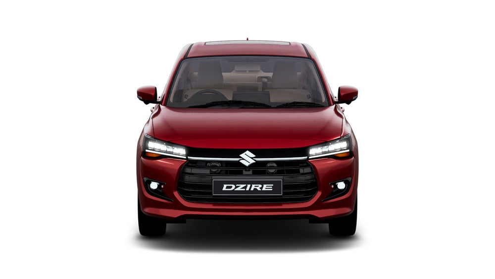 Dzire in Gallant Red