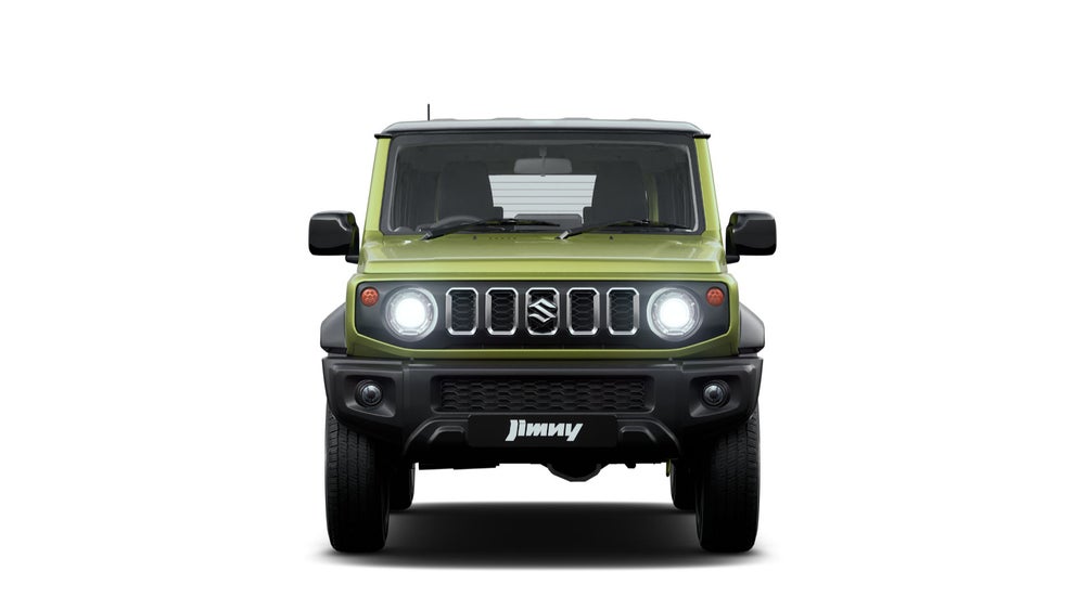 Jimny in Kinetic Yellow with Bluish Black Roof