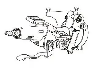 SHAFT ASSEMBLY STEERING COLUMN UPPER WITH O MOTOR